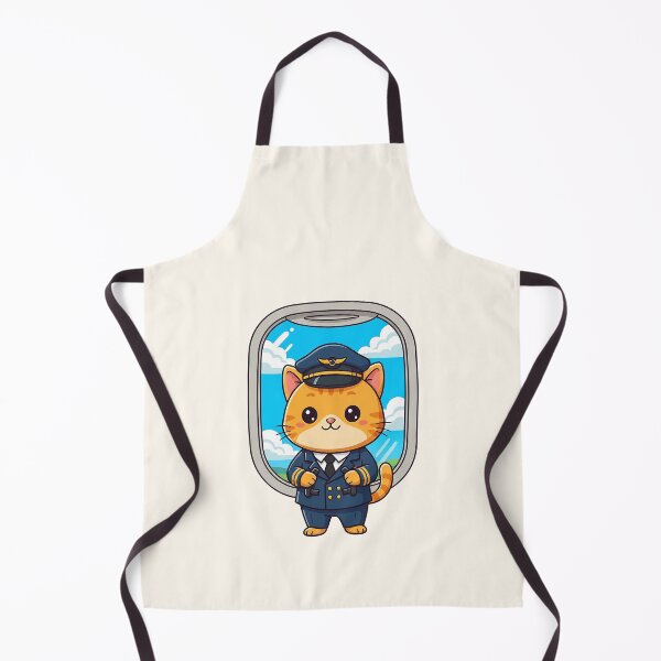 Item preview, Captain Whiskers - Cute Pilot Cat Flying High designed and sold by HoopeStylee.