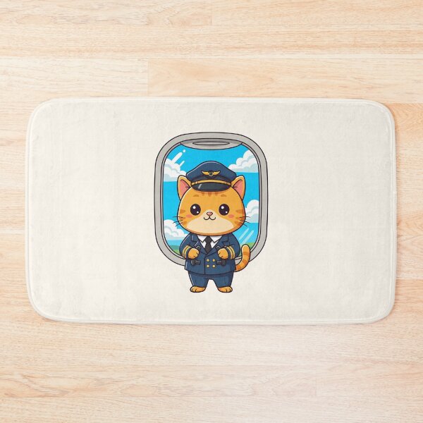 Item preview, Captain Whiskers - Cute Pilot Cat Flying High designed and sold by HoopeStylee.