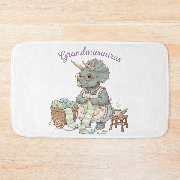 Item preview, Grandmasaurus – Cute Knitting Dinosaur Grandma Design designed and sold by DinoPrints-shop.