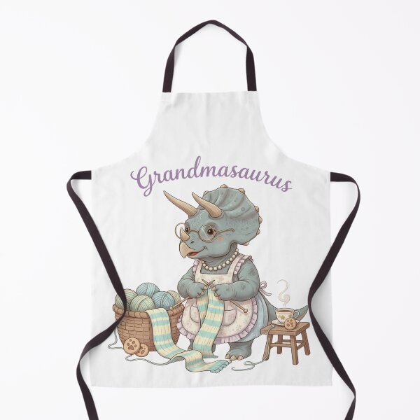 Item preview, Grandmasaurus – Cute Knitting Dinosaur Grandma Design designed and sold by DinoPrints-shop.