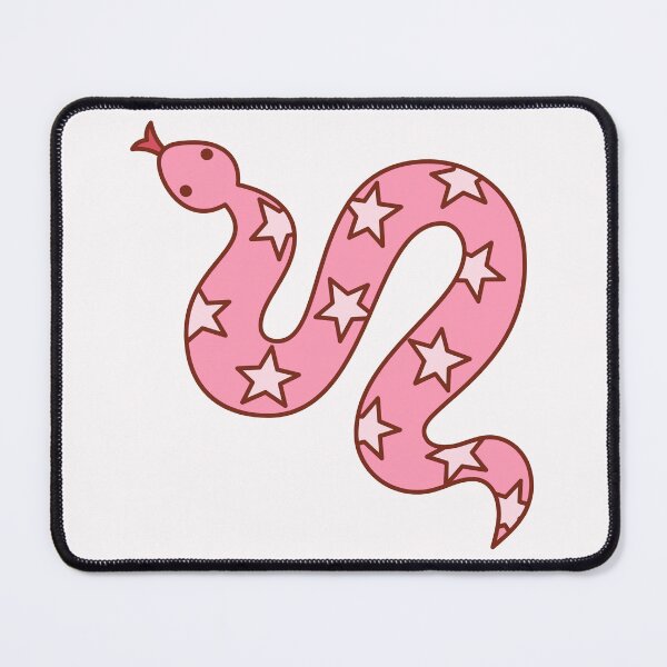 Item preview, Kawaii Pink Star Snake – Cute Aesthetic Western Sticker designed and sold by lea-lani.