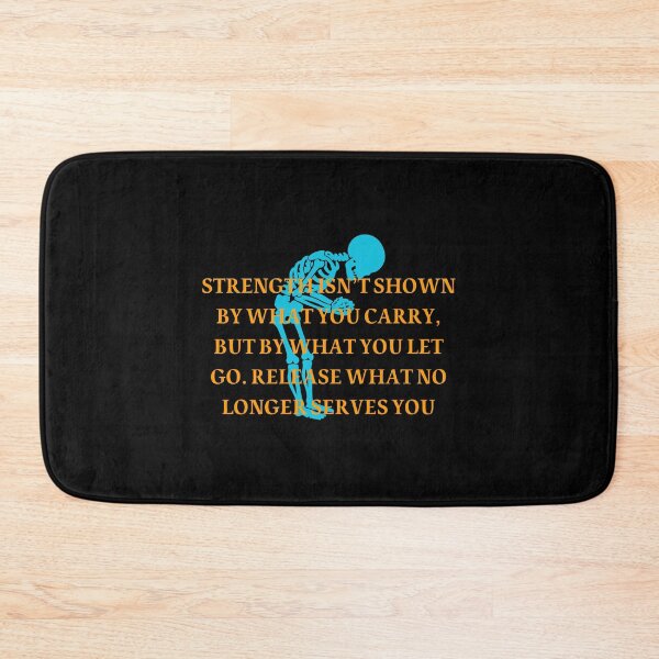 Item preview, Skeleton Strength Quote – Let Go and Move On Minimalist Design” designed and sold by زينتريتي.