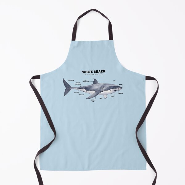 Item preview, WHITE SHARK INFOGRAPHIC designed and sold by BEATRIZ ABAITUA.