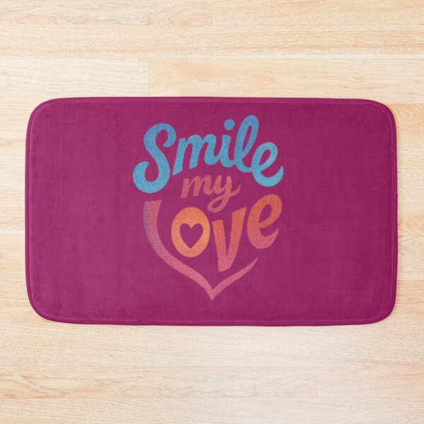 Item preview, Smile For Love Heart Shaped Typography Artwork designed and sold by Kony83.