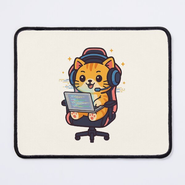Item preview, Happy Cute Programmer Cat Coding Colorful Screen designed and sold by HoopeStylee.