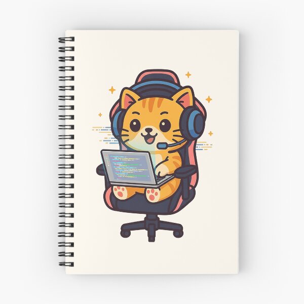 Item preview, Happy Cute Programmer Cat Coding Colorful Screen designed and sold by HoopeStylee.