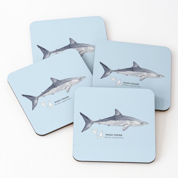 Item preview, MAKO SHARK-Isurus oxyrinchus (name and teeth) designed and sold by BEATRIZ ABAITUA.