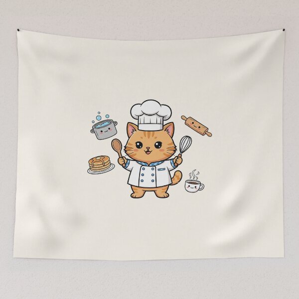 Item preview, Purr-fect Chef Cat - Adorable Culinary Kitty designed and sold by HoopeStylee.