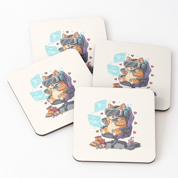 Item preview, R Meow-ster! Virtual Reality Gamer Cat designed and sold by HoopeStylee.