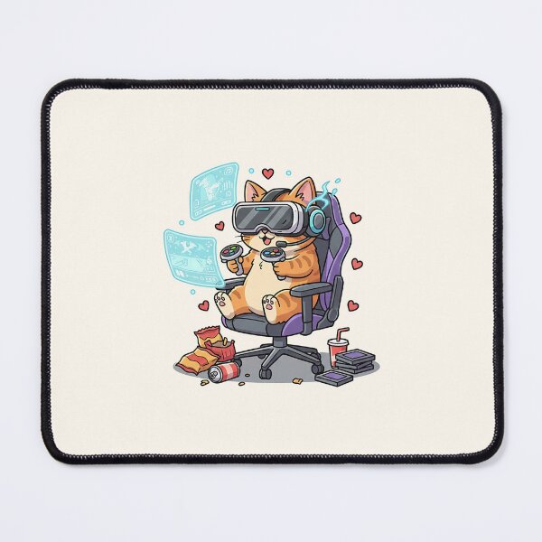 Item preview, R Meow-ster! Virtual Reality Gamer Cat designed and sold by HoopeStylee.
