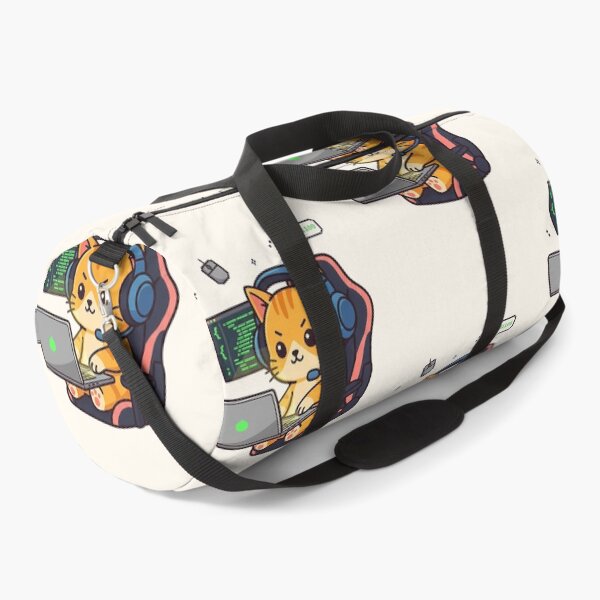 Item preview, Cute Cat Programmer Coder Hacking Binary Laptop designed and sold by HoopeStylee.