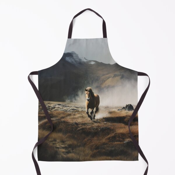 Item preview, An Icelandic horse trotting through a volcanic landscape Horses in Motion designed and sold by CDC40.