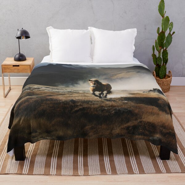 Item preview, An Icelandic horse trotting through a volcanic landscape Horses in Motion designed and sold by CDC40.