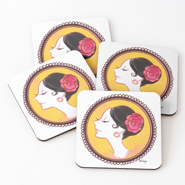 Item preview, Kitri Profile with Red Rose designed and sold by etniop.