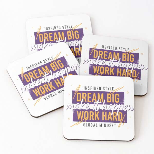 Item preview, Dream Big • Make It Happen • Work Hard designed and sold by WG AMAZING DESIGN.