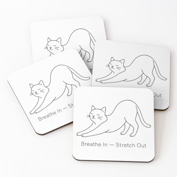 Item preview, Breathe In — Stretch Out (Yoga Cat) designed and sold by maciejdesing.