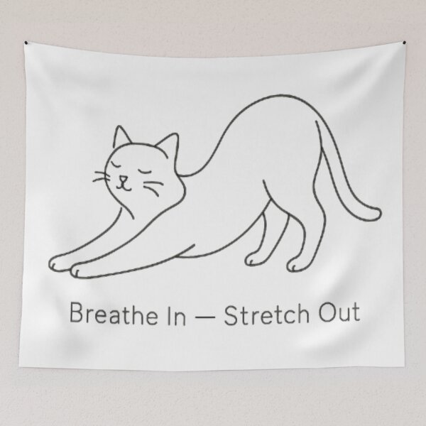 Item preview, Breathe In — Stretch Out (Yoga Cat) designed and sold by maciejdesing.