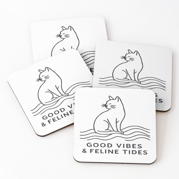 Item preview, Good Vibes & Feline Tides designed and sold by maciejdesing.