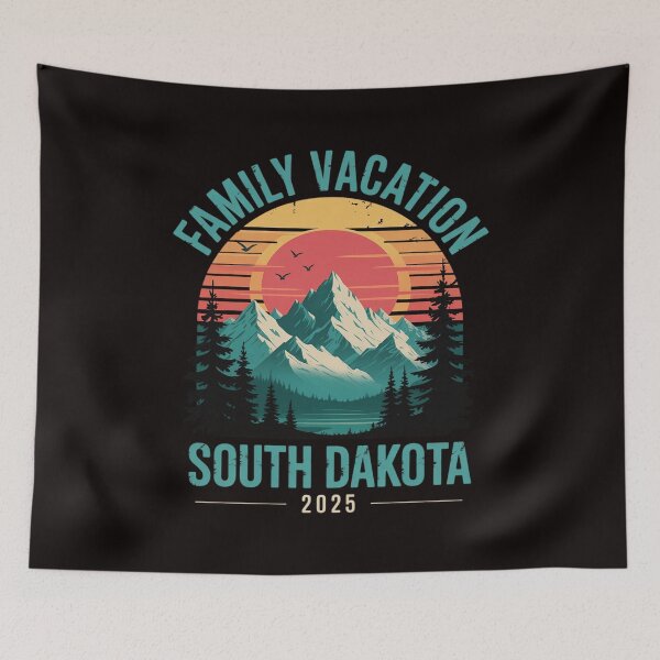 Item preview, Outdoors Mountains Sunset Family Vacation 2025 South Dakota designed and sold by MelSurf.
