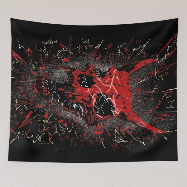 Item preview, Neon Shattered Demon Skull designed and sold by SteadyRolling.