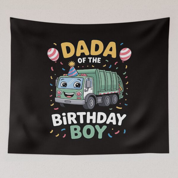 Item preview, Dada Of The Birthday Boy Garbage Truck Recycling Trash designed and sold by MelSurf.