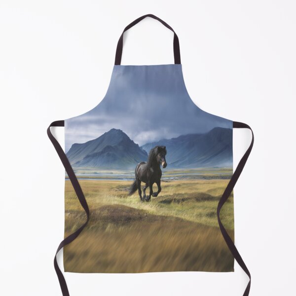 Item preview, An Icelandic horse trotting through a volcanic landscape Horses in Motion designed and sold by CDC40.