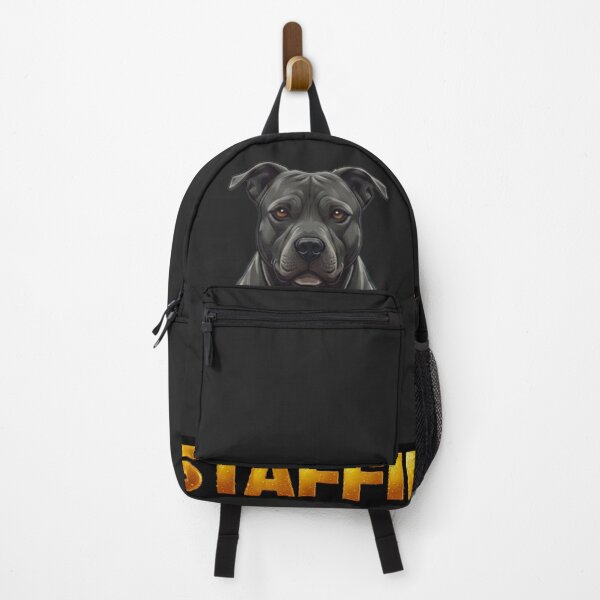 Item preview, Staffie - Golden Bold Text & Loyal Portrait designed and sold by ReptiWorks.