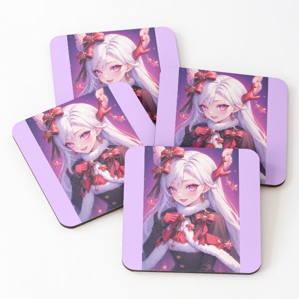 Item preview, Anime vampire girl celebrating Christmas designed and sold by ArtsJulian.