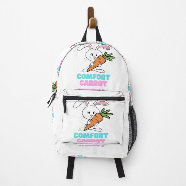 Item preview, Comfort Carrot Cute Bunny Rabbit with Carrot Funny Animal Pun designed and sold by HumTumMe.