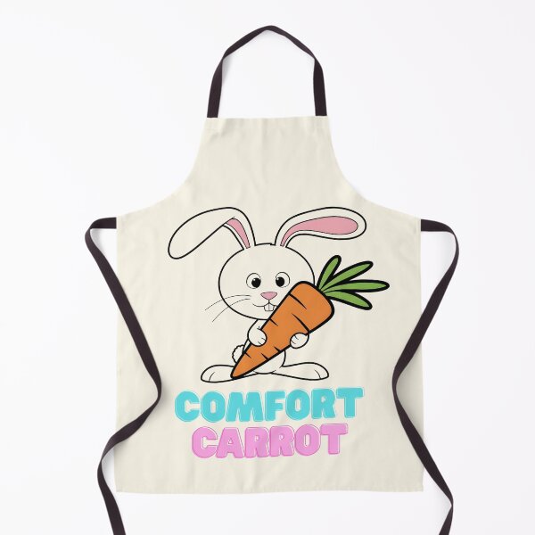 Item preview, Comfort Carrot Cute Bunny Rabbit with Carrot Funny Animal Pun designed and sold by HumTumMe.