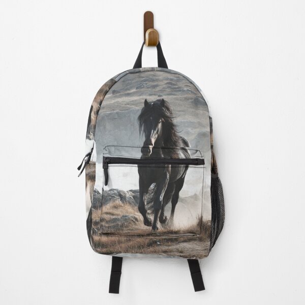Item preview, An Icelandic horse trotting through a volcanic landscape Horses in Motion designed and sold by CDC40.