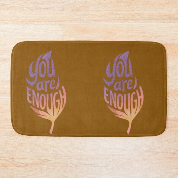 Item preview, You Are Enough Tree Warm Gold Crimson Typography designed and sold by Kony83.