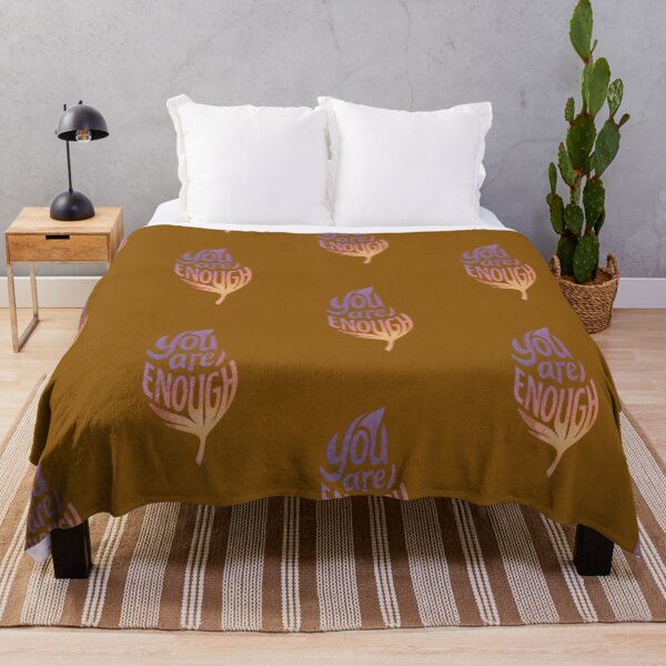 Item preview, You Are Enough Tree Warm Gold Crimson Typography designed and sold by Kony83.