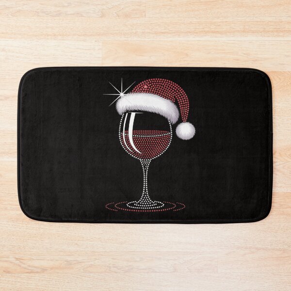 Item preview, Wine Glasses with Santa Hat designed and sold by TewonLake.