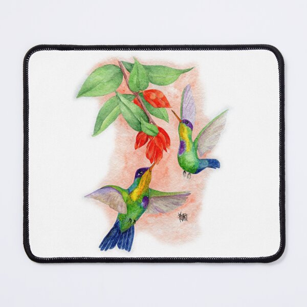 Item preview, Fiery Throated Hummingbirds feeding on Cavendishia Fowers designed and sold by Jesus Vichareli.