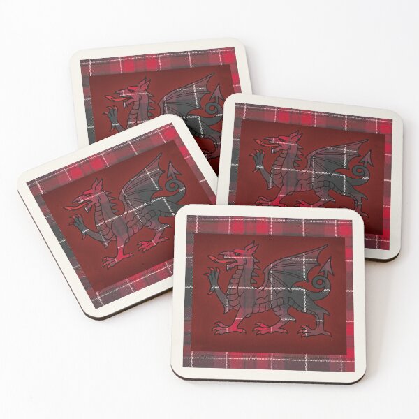 Item preview, Pride Of Wales - Universal - Welsh Tartan & y Ddraig Goch - the red dragon  designed and sold by WheelieGdArt.