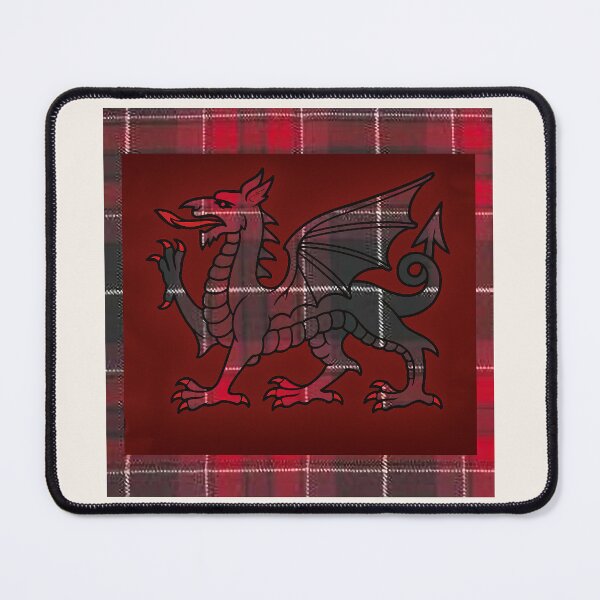 Item preview, Pride Of Wales - Universal - Welsh Tartan & y Ddraig Goch - the red dragon designed and sold by WheelieGdArt.