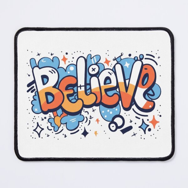 Item preview, Believe in the Stars: Motivational Christian Galaxy Typography designed and sold by FitnWear.