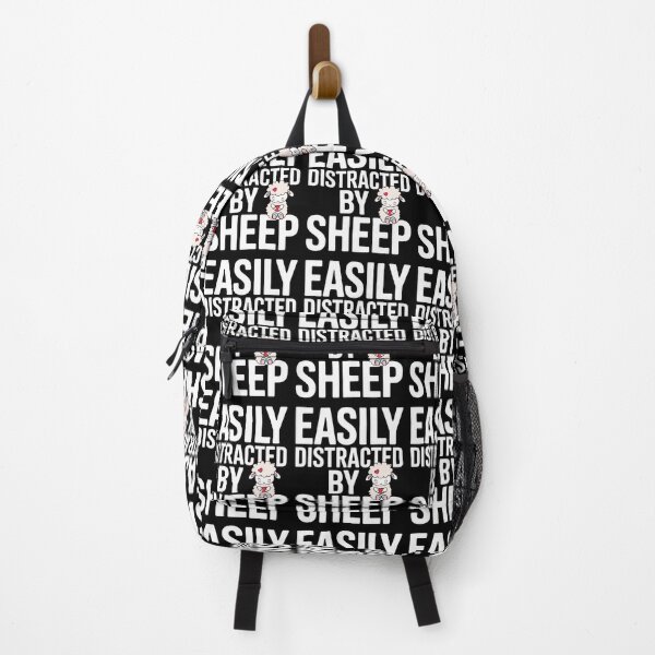 Item preview, Easily Distracted by Sheep Funny Cute Animal Lover Humor  designed and sold by FreshVibe Prints.