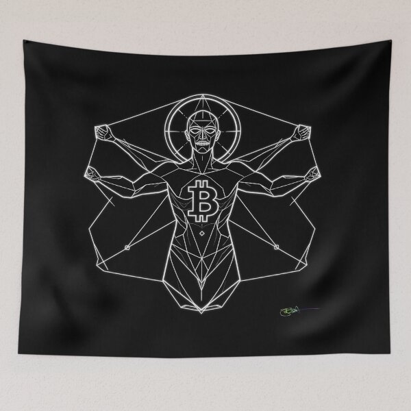 Item preview, Bitcoin Ascension Sacred Geometry – Divine Crypto Enlightenment Art designed and sold by Benito Del Ray.