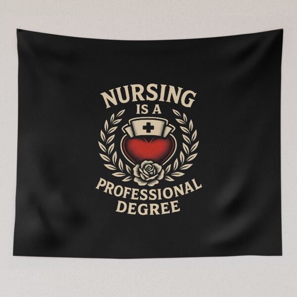 Item preview, Nursing Is a Professional Degree Professional Nurse designed and sold by DemureArtsy.
