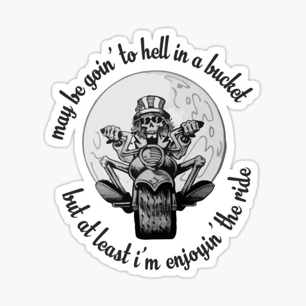 Grateful Dead Inspired Enjoying the Ride Sticker
