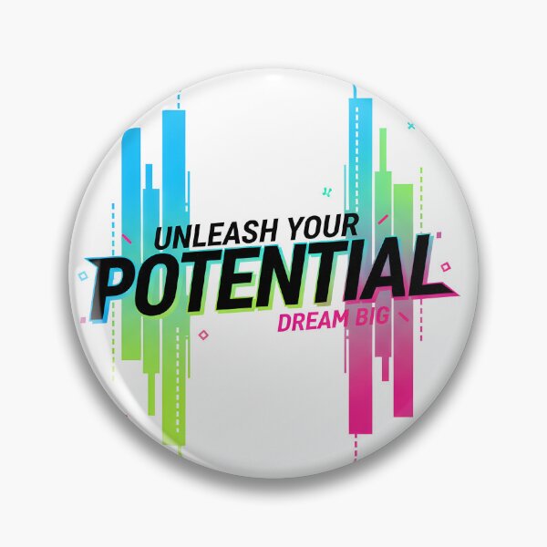 Item preview, Unleash Your Potential – Neon Motivation designed and sold by WG AMAZING DESIGN.