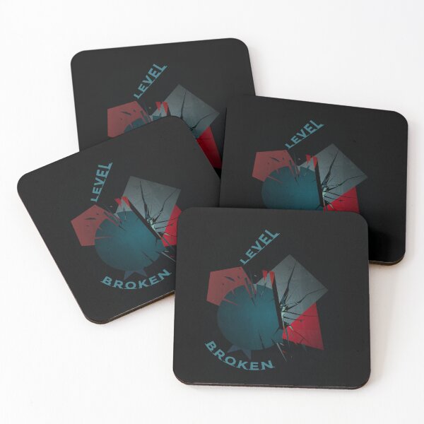 Item preview, Level Broken Abstract Geometric Art - Gaming Design designed and sold by cabana.space.