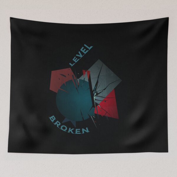 Item preview, Level Broken Abstract Geometric Art - Gaming Design designed and sold by cabana.space.