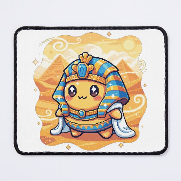 Item preview, Cute Pharaoh Blob in Pixel Art – Golden Desert Aesthetic designed and sold by Pixel Girl Aesthetic Studio.