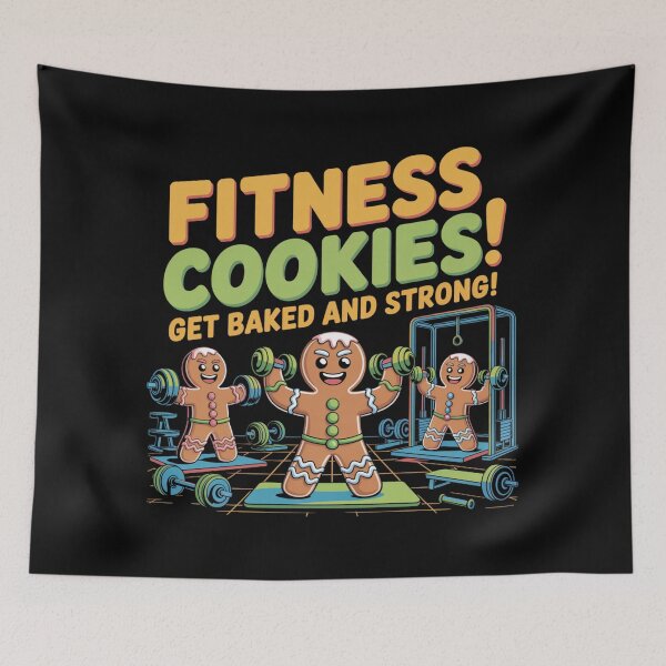 Item preview, Fitness cookies! get baked and strong designed and sold by DreamOnShirts.