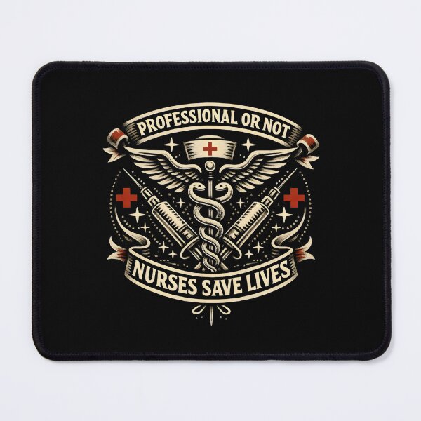 Item preview, Professional or Not Nurses Save Lives designed and sold by DemureArtsy.