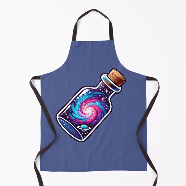 Item preview, Cosmic Galaxy Swirl Contained Inside Mystical Glass Bottle designed and sold by PinUpPizzazz.