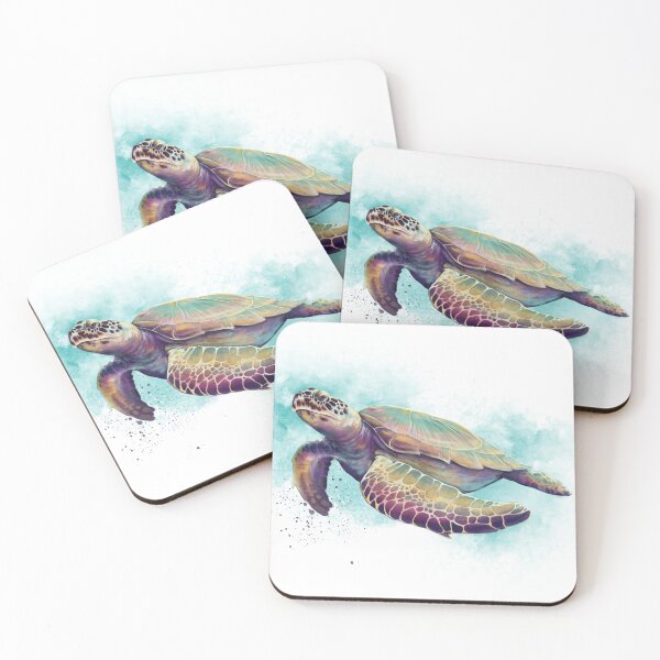 Item preview, Splash! Swimming Sea Turtle designed and sold by Moana Matron Designs.